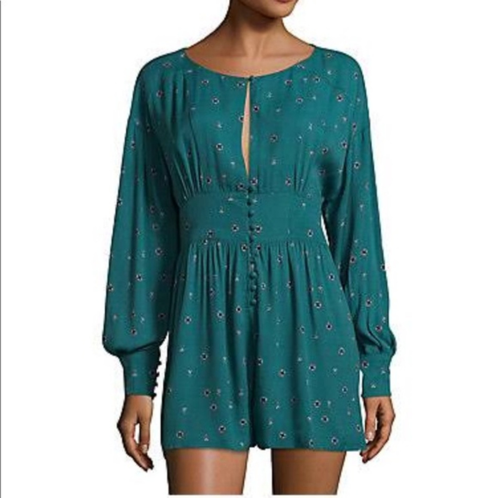 Free People Green Romper, women’s Christmas gift